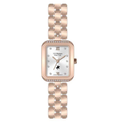 U.S Master Polo Club USM-EF06-RG-WE Sunray Dial Texture Women Watch